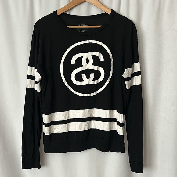 Stussy Tops - Stussy Vintage Black Long Sleeve Sweatshirt Top **Size M**🖤🖤